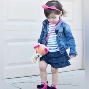 Poochie & Co. Poochie Mini Purse With Removable Glitter Bow "Lacey The Lab"NWT